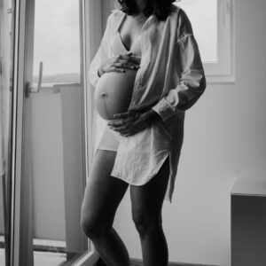 domowa sesja ciążowa