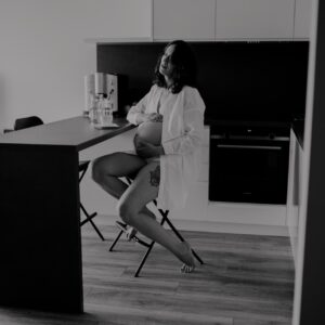 domowa sesja ciążowa