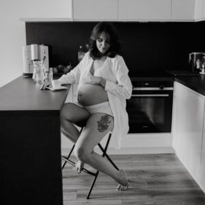 domowa sesja ciążowa