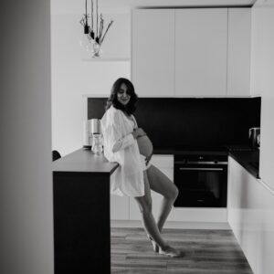 domowa sesja ciążowa