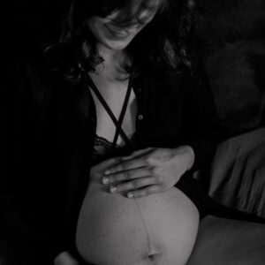 domowa sesja ciążowa