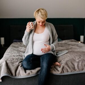 domowa sesja ciążowa