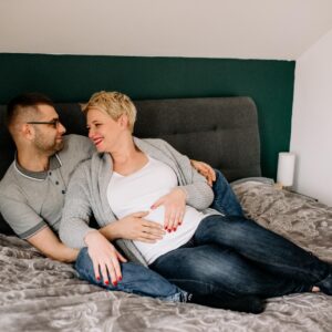 domowa sesja ciążowa