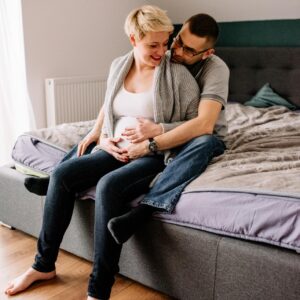 domowa sesja ciążowa