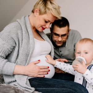 domowa sesja ciążowa