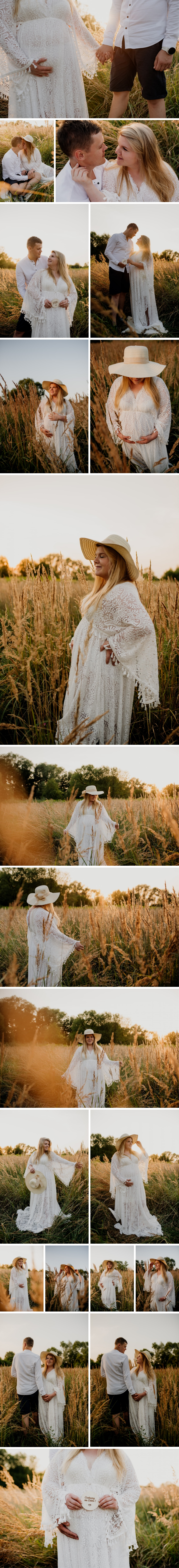 sesja ciążowa w stylu boho